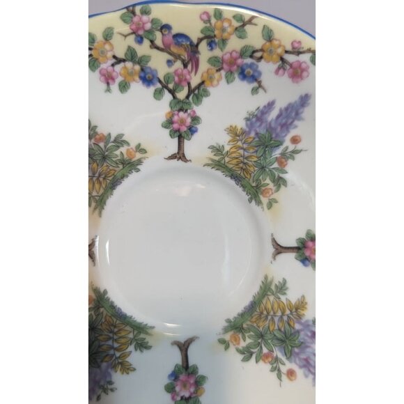 AYNSLEY Art Deco "Trees Garden" Cup & Saucer - Picture 4 of 8